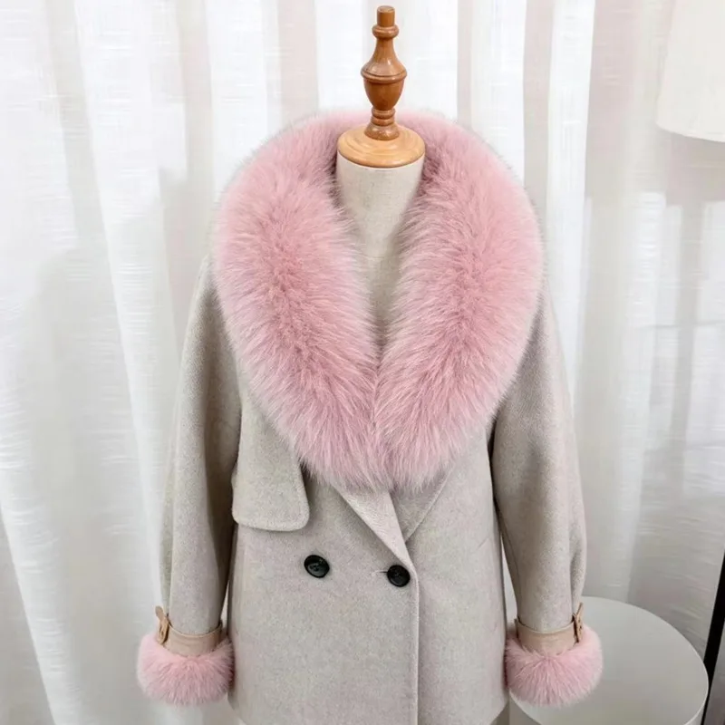 Large Fox Fur Collar Real Fur Suit Collar For Women Winter Natural Fur Hoodie Decor Genuine Shawl For Coat Jackets Hood Trims
Large Fox Fur Collar Real Fur Suit Collar For Women Winter Natural Fur Hoodie Decor Genuine Shawl For Coat Jackets Hood Trims