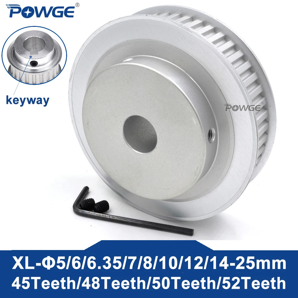 POWGE 45 48 50 52 зубца XL Зубчатый шкив Диаметр 6/6,35/7/8/10/12/14/15/16/17/18/19/25/30 мм для ширины ремня 10/15 мм 45T 48T 50T 52T
POWGE 45 48 50 52 зубца XL Зубчатый шкив Диаметр 6/6,35/7/8/10/12/14/15/16/17/18/19/25/30 мм для ширины ремня 10/15 мм 45T 48T 50T 52T