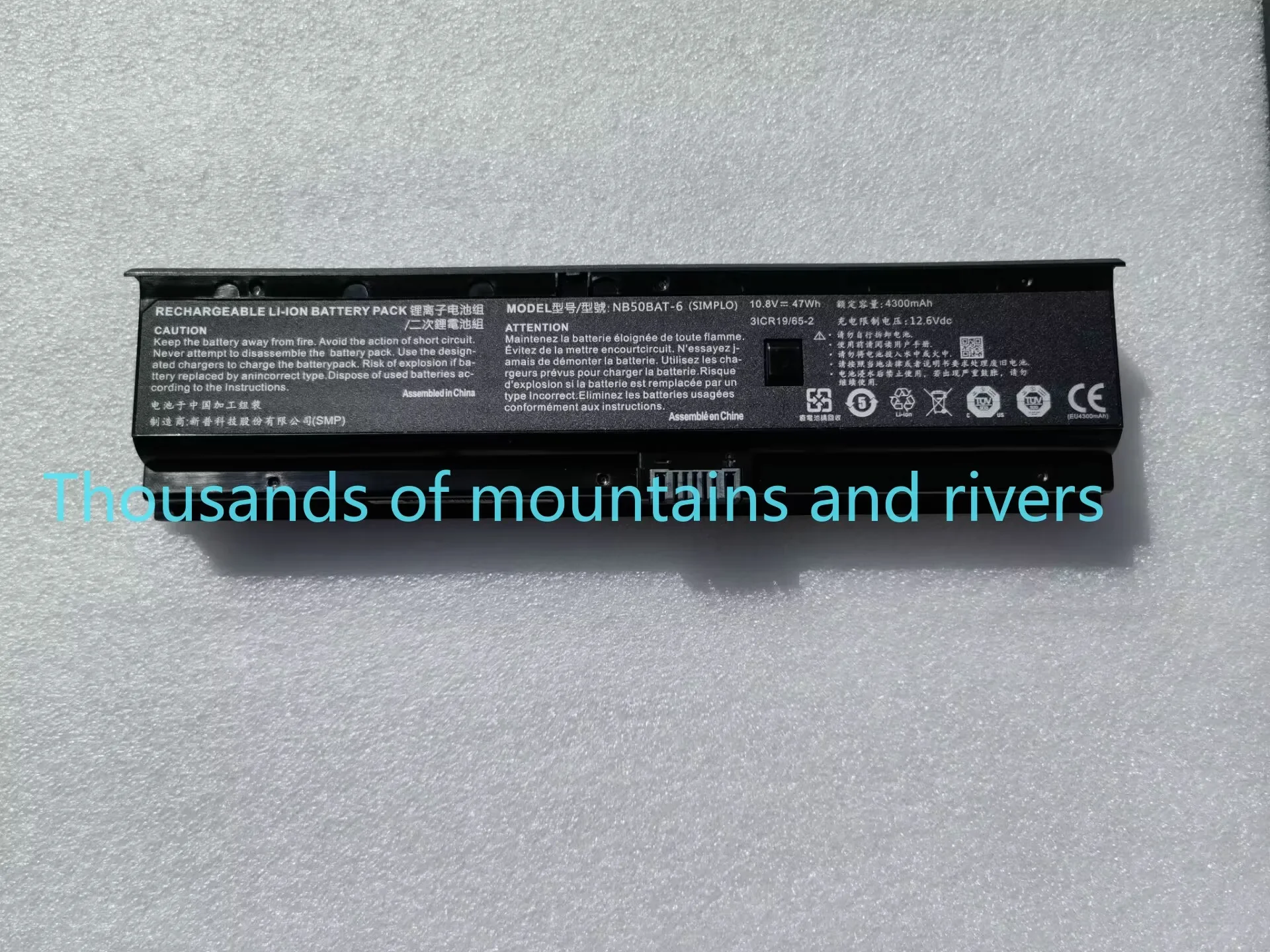 NB50BAT-6 Laptop Battery For SHINELON HUIMIEZHE DD2 For CLEVO NB50TK1 NB50TJ1 NB50TL NB50TZ NB60TA 10.8V 47Wh
NB50BAT-6 Laptop Battery For SHINELON HUIMIEZHE DD2 For CLEVO NB50TK1 NB50TJ1 NB50TL NB50TZ NB60TA 10.8V 47Wh