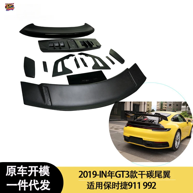 Suitable for Porsche 911 992 GT3 models between 2019 and 2023, dry carbon fiber rear spoiler, fixed wing, spoiler
Suitable for Porsche 911 992 GT3 models between 2019 and 2023, dry carbon fiber rear spoiler, fixed wing, spoiler