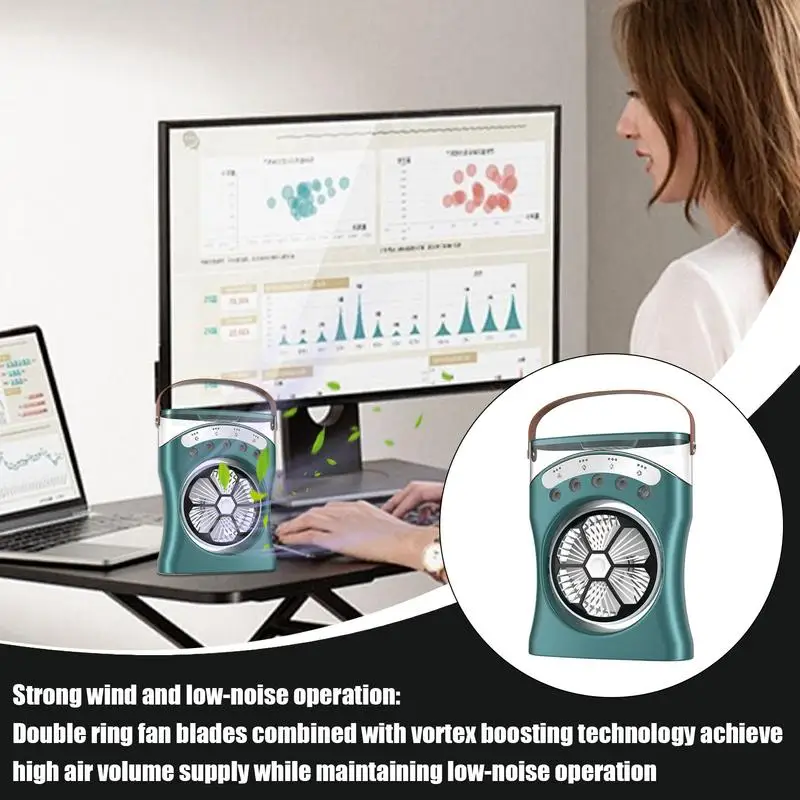 Desk Fan With Mist Rechargeable Water Spraying Desk Fan 180-Degree Rotating Three-Speed Cooling Machine For Hot Weather Dorm
Desk Fan With Mist Rechargeable Water Spraying Desk Fan 180-Degree Rotating Three-Speed Cooling Machine For Hot Weather Dorm
