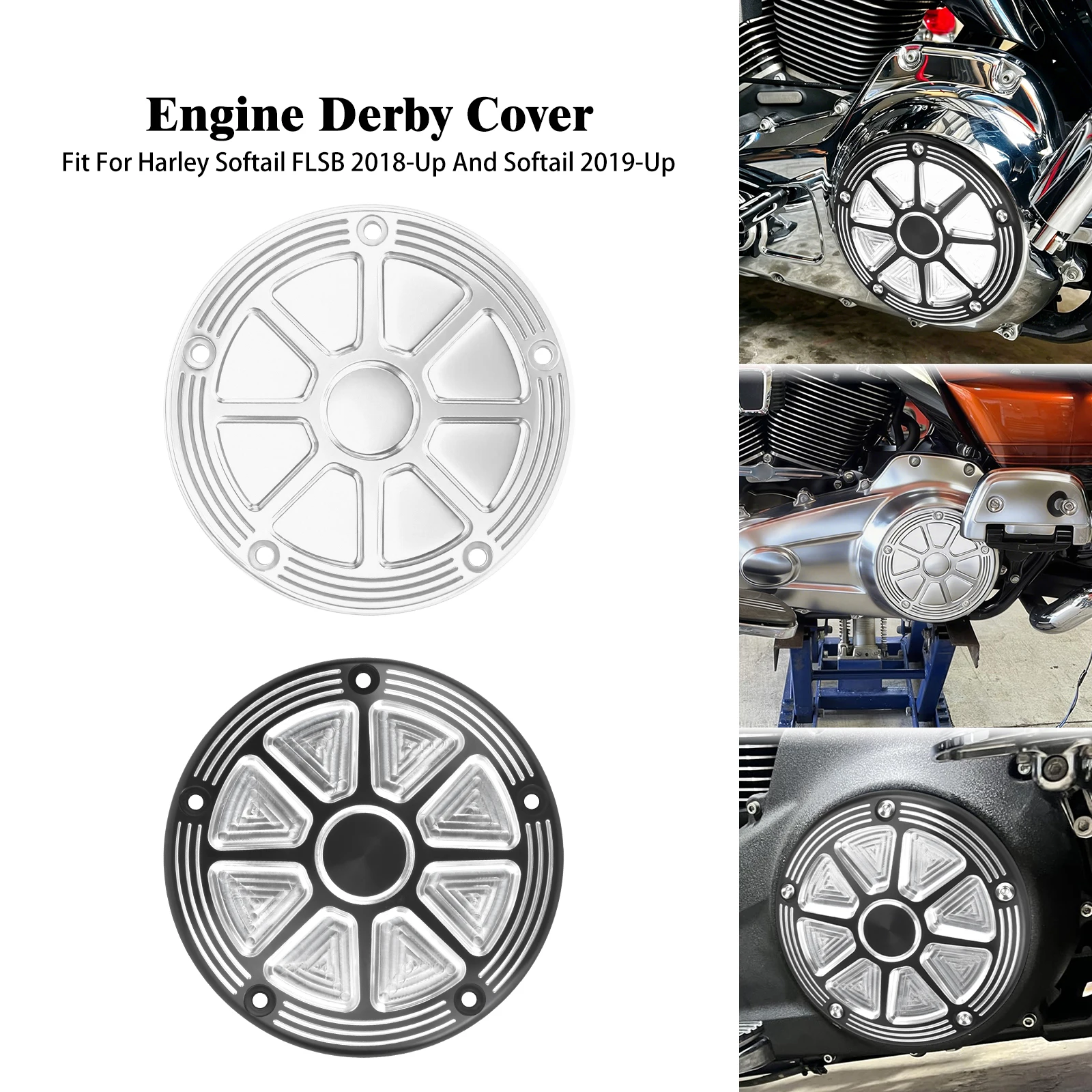Motorcycle Derby Cover 5 Holes Engine Side Cover For Harley Softail FLSB 18-Up Breakout Fat Boy 2019-2026 Primary Clutch Cover
Motorcycle Derby Cover 5 Holes Engine Side Cover For Harley Softail FLSB 18-Up Breakout Fat Boy 2019-2026 Primary Clutch Cover