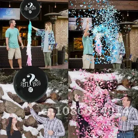 Gender Reveal Balloon 36 inch Blue / Pink Latex Balloon for Gender Reveal Party Decorations Baby Shower Globos Pack Boy or Girl
Gender Reveal Balloon 36 inch Blue / Pink Latex Balloon for Gender Reveal Party Decorations Baby Shower Globos Pack Boy or Girl