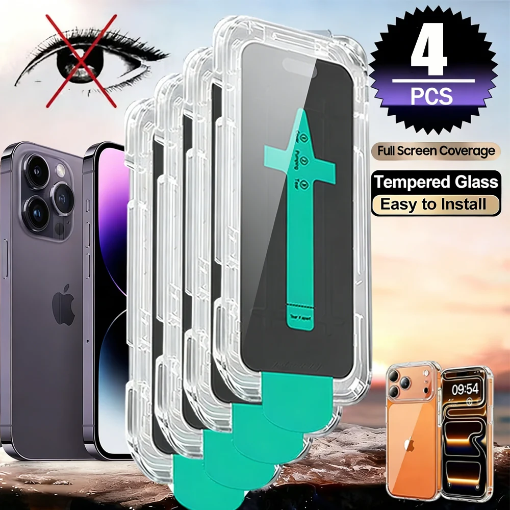 2-4pcs Matte Anti-Peeping Screen Protector For iPhone 17 Pro Max Air 17 16 16e 15 14 13 12 11 Xr Xs Max Dust Free Tempered Glass
2-4pcs Matte Anti-Peeping Screen Protector For iPhone 17 Pro Max Air 17 16 16e 15 14 13 12 11 Xr Xs Max Dust Free Tempered Glass