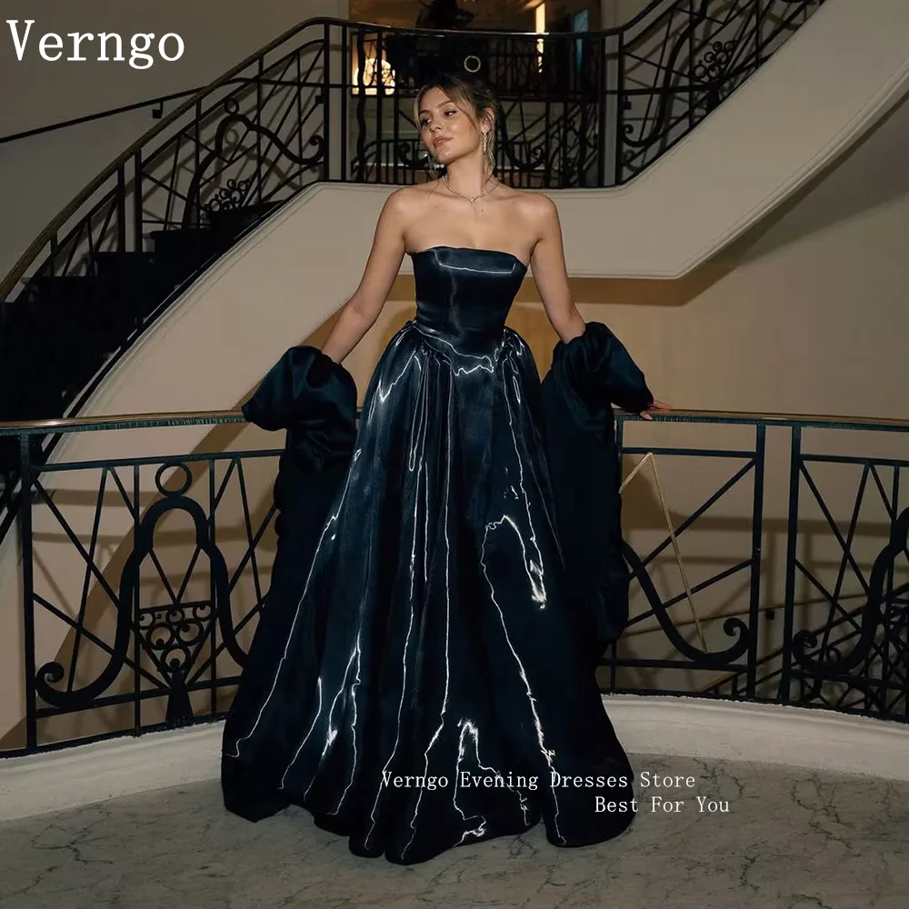 Verngo Navy Blue Shiny Luxury Evening Dress Strapless A Line Maxi Prom Gowns Shawl Prom Dresses Modern 2026 Customized
Verngo Navy Blue Shiny Luxury Evening Dress Strapless A Line Maxi Prom Gowns Shawl Prom Dresses Modern 2026 Customized