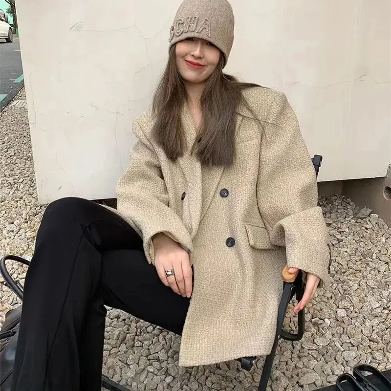 Sweet Loose Slimming Korean Style High-end Light Luxury Small Fragrance Spring Autumn Pure Color Minimalist Style Suit Coat WLF
Sweet Loose Slimming Korean Style High-end Light Luxury Small Fragrance Spring Autumn Pure Color Minimalist Style Suit Coat WLF