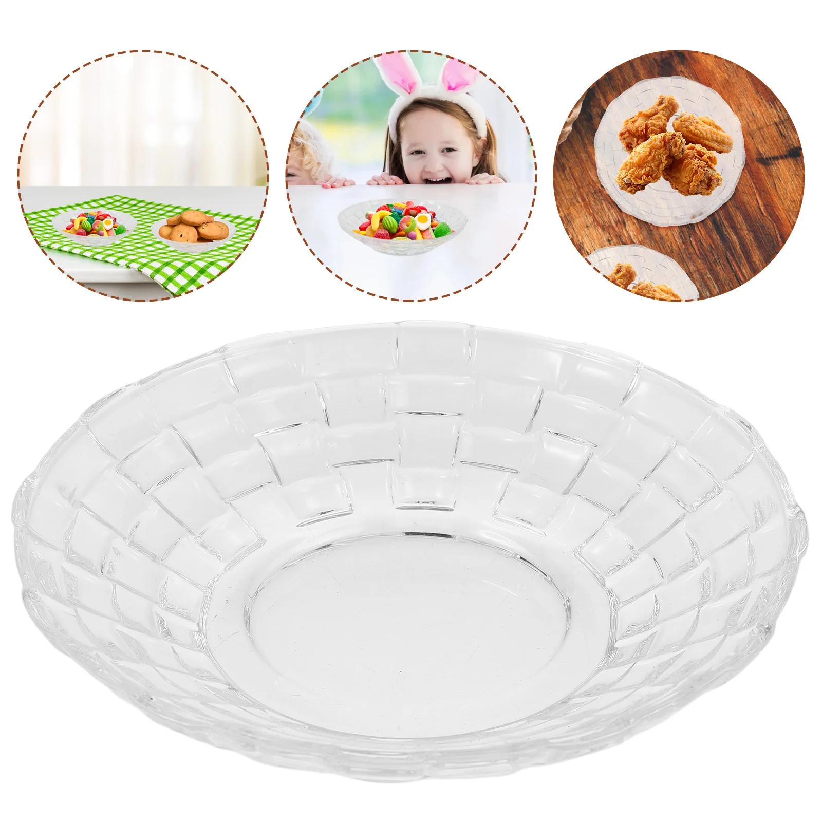 4 Pcs Snack Plate Food Serving Dinner Dessert Fruit Glass Dish for Appetizer Decorative Dishes Snacks
4 Pcs Snack Plate Food Serving Dinner Dessert Fruit Glass Dish for Appetizer Decorative Dishes Snacks
