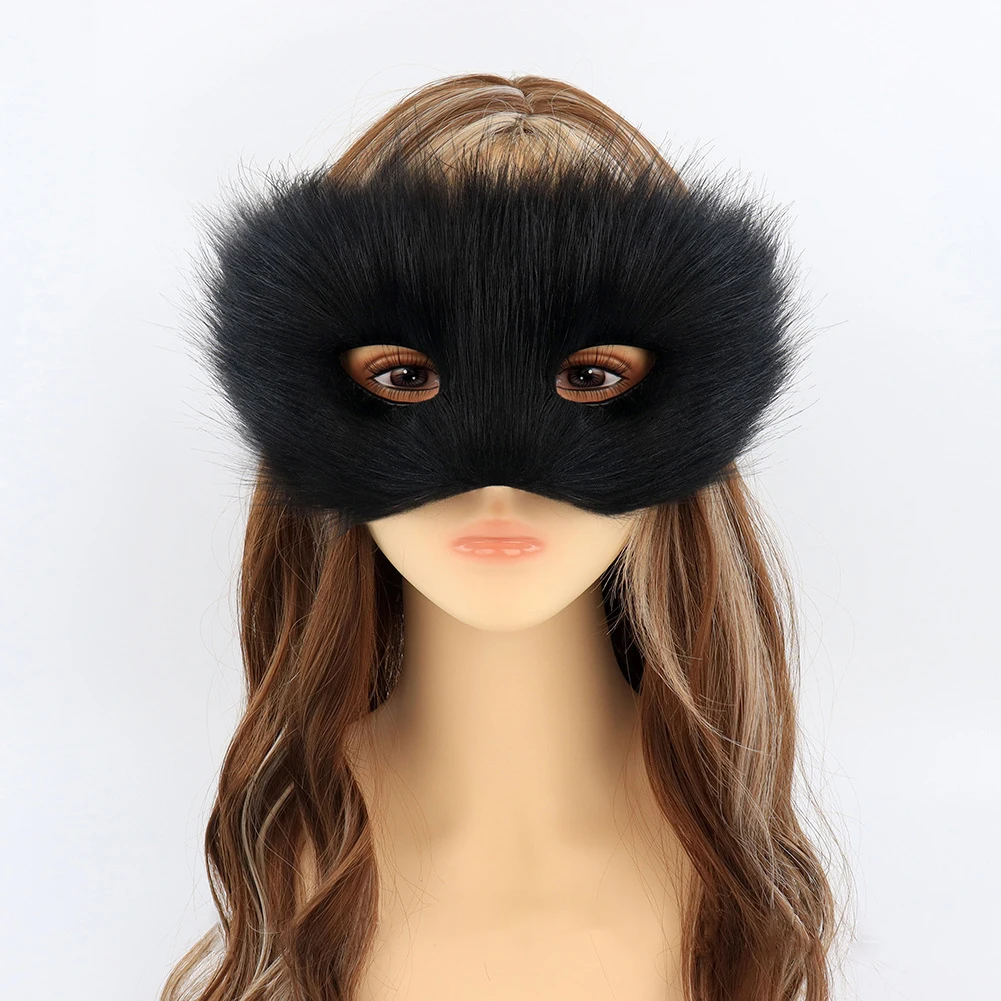 Adjustable Black Dance Mask Unisex Faux Fur Fox Half Face Mask Mysterious Animal Party Props Masquerade Ball Costume Accessory
Adjustable Black Dance Mask Unisex Faux Fur Fox Half Face Mask Mysterious Animal Party Props Masquerade Ball Costume Accessory