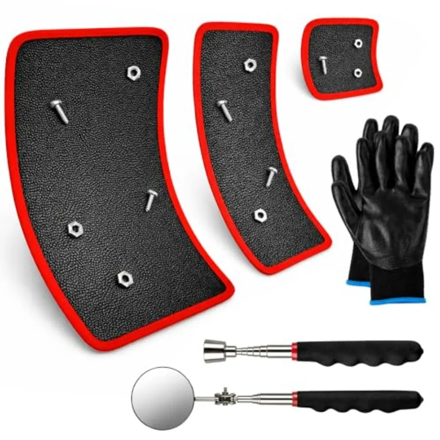 Qidejoy 3PC Magnetic Tool Mat with Pickup Tool and Telescoping Magnetic Inspection Mirror Flexible PVC Pad and Non-Slip Holder
Qidejoy 3PC Magnetic Tool Mat with Pickup Tool and Telescoping Magnetic Inspection Mirror Flexible PVC Pad and Non-Slip Holder