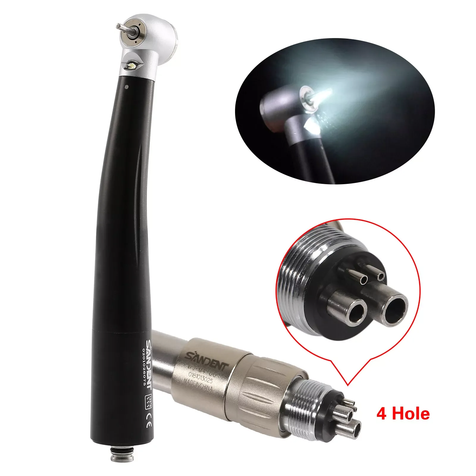 Dental Fiber Optic LED Self-Light High Speed Handpiece 3-Spray Turbine With Quick Coupler Fit NSK
Dental Fiber Optic LED Self-Light High Speed Handpiece 3-Spray Turbine With Quick Coupler Fit NSK