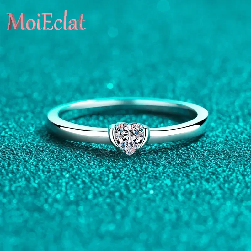 Luxury Platinum Pt950 Rings for Women, 30 Points Heart-shaped Moissanite Diamond Ring Pack Set Fine Jewelry for Wedding
Luxury Platinum Pt950 Rings for Women, 30 Points Heart-shaped Moissanite Diamond Ring Pack Set Fine Jewelry for Wedding