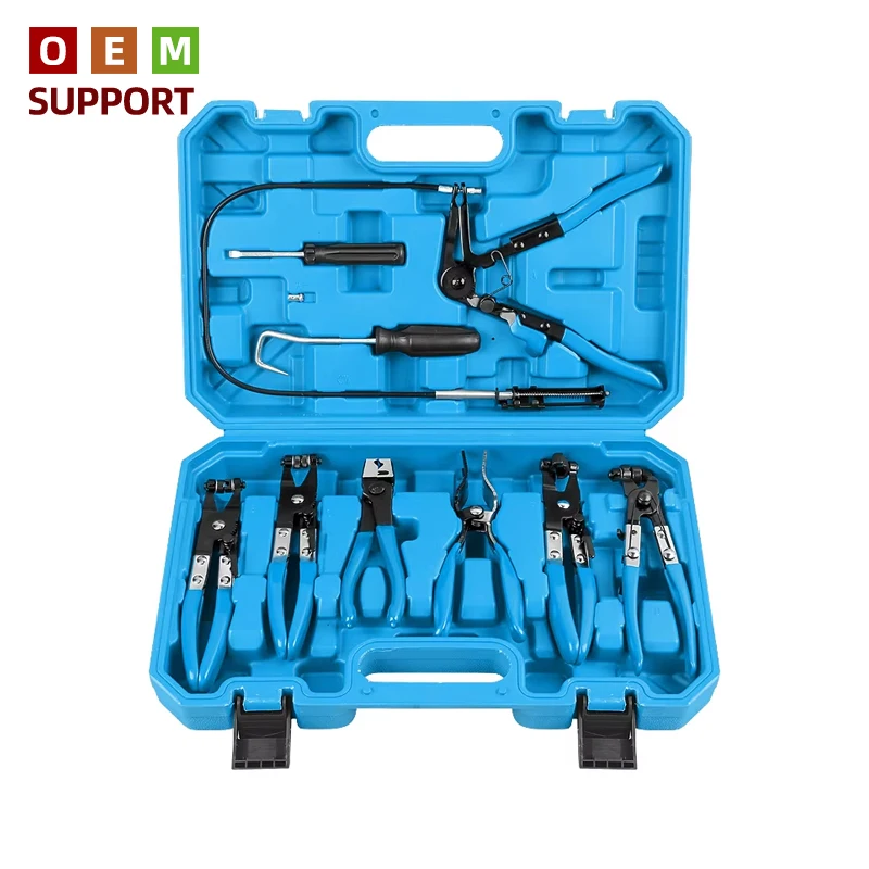 KARLION Car Hose Oil Pipe Clamp Set 9-Piece Tool with Tiger-Type Bendable Clamps Wire Snap-Lock Pliers for OLIVER Fitment
KARLION Car Hose Oil Pipe Clamp Set 9-Piece Tool with Tiger-Type Bendable Clamps Wire Snap-Lock Pliers for OLIVER Fitment