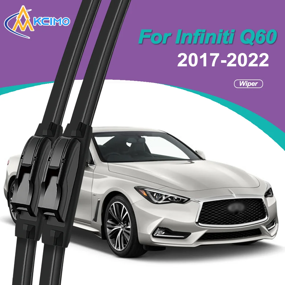 Universal Silicone Car Wiper Blades For Infiniti Q60 2017-2022- All-Weather Quiet Windshield Wipers, Quick Release Clip(2 Pack)
Universal Silicone Car Wiper Blades For Infiniti Q60 2017-2022- All-Weather Quiet Windshield Wipers, Quick Release Clip(2 Pack)