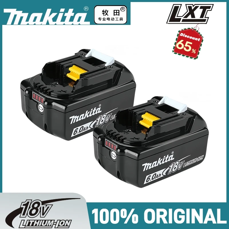 100% Genuine Makita 18v Battery, 6.0Ah Rechargeable Lithium Ion battery, for BL1830 BL140 BL1850B Makita 18V Battery replacement
100% Genuine Makita 18v Battery, 6.0Ah Rechargeable Lithium Ion battery, for BL1830 BL140 BL1850B Makita 18V Battery replacement