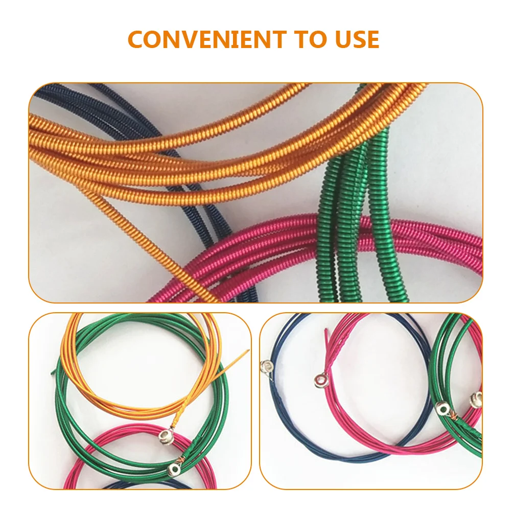 4Pcs Bass Guitar Replacement Strings Durable Stainless Steel Nickel Alloy Colorful Set Universal Bass String Kit 
4Pcs Bass Guitar Replacement Strings Durable Stainless Steel Nickel Alloy Colorful Set Universal Bass String Kit