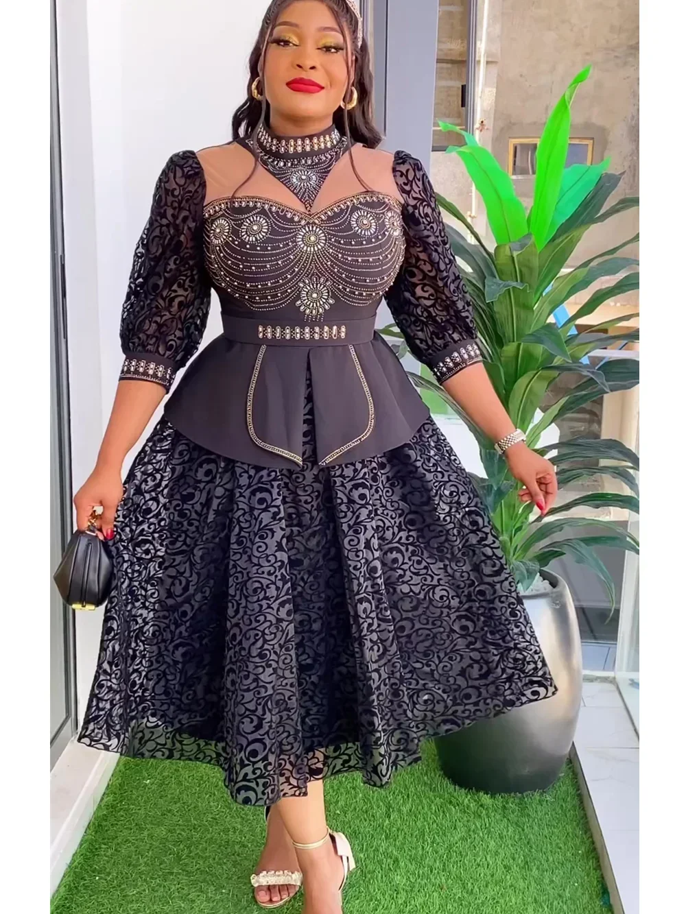 Plus Size African Wedding Party Dresses for Women 2024 New Dashiki Ankara Evening Gown Elegant Turkey Outfit Robe Africa Clothes
Plus Size African Wedding Party Dresses for Women 2024 New Dashiki Ankara Evening Gown Elegant Turkey Outfit Robe Africa Clothes