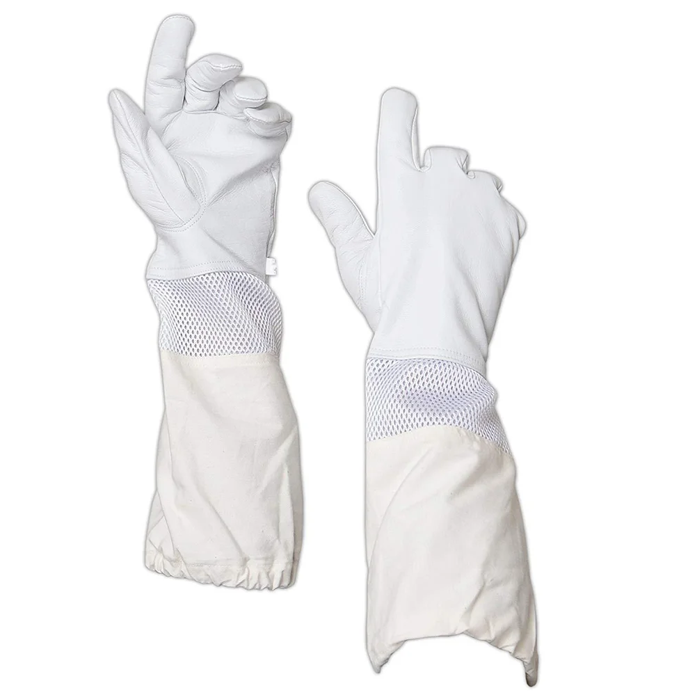 Sleeve Gloves Beekeeping Protective Protection Goat Skin Comfortable Long Elastic Band Flexible
Sleeve Gloves Beekeeping Protective Protection Goat Skin Comfortable Long Elastic Band Flexible