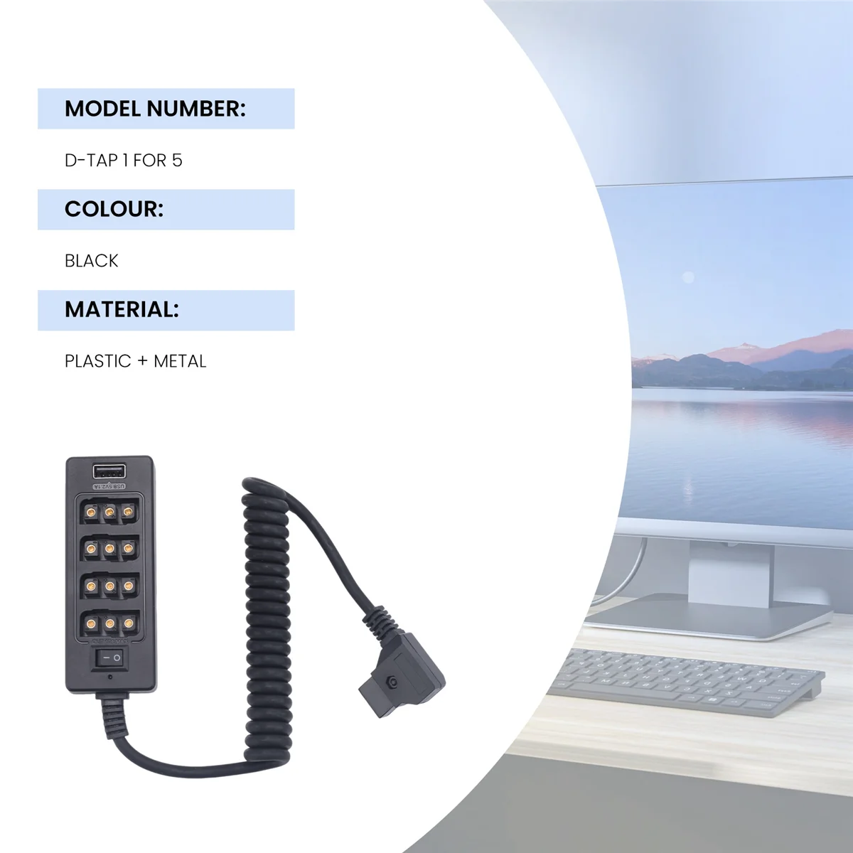 Highly Recommended.Dtap Splitter Cable with Power Switch D-Tap for V-Mount V Lock, Mount
Highly Recommended.Dtap Splitter Cable with Power Switch D-Tap for V-Mount V Lock, Mount
