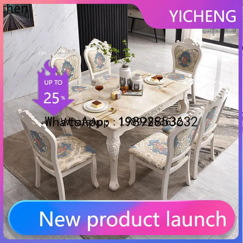 X8 dining table and chair combination rectangular marble simple European solid wood dining table dining table
X8 dining table and chair combination rectangular marble simple European solid wood dining table dining table