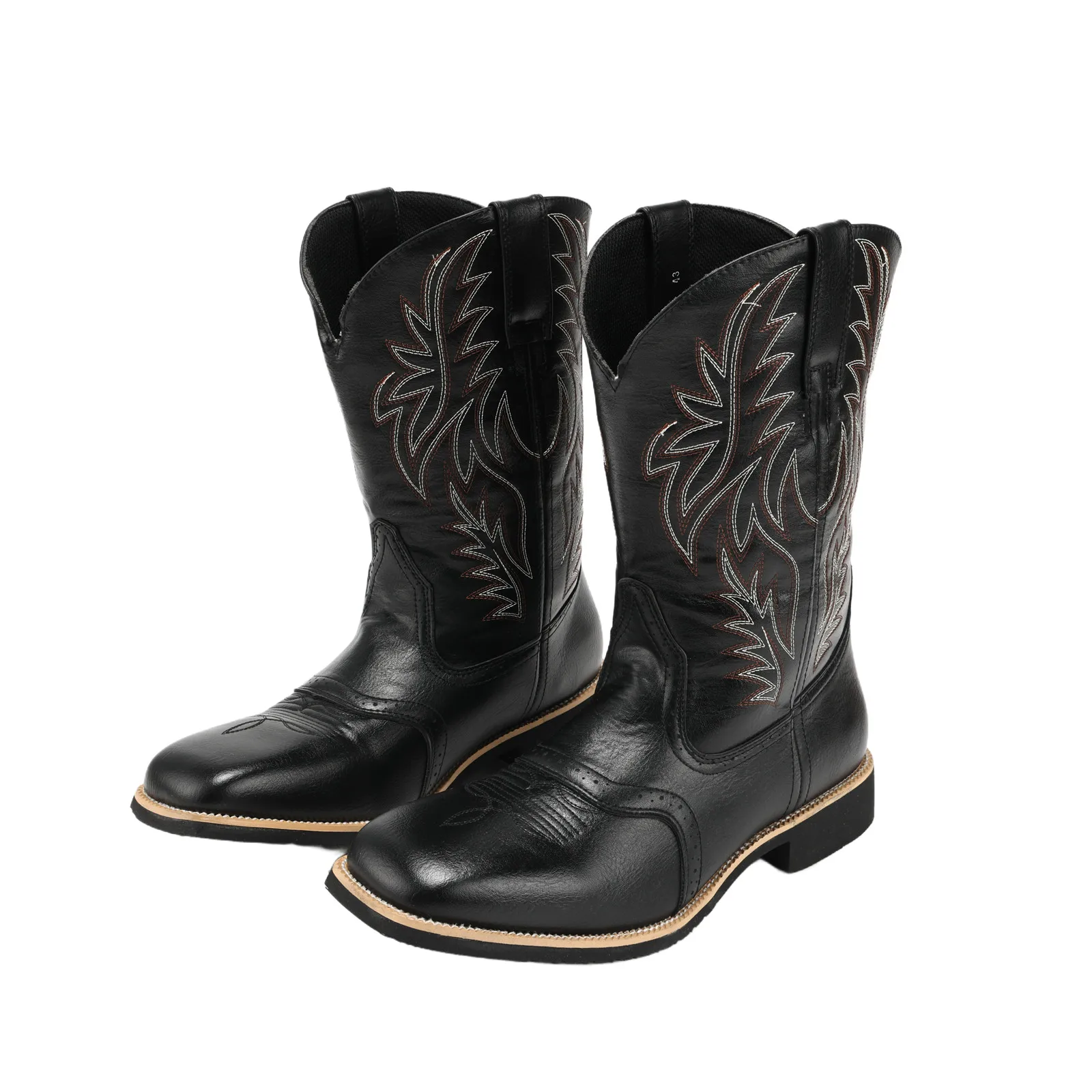 Men Retro Embroidered Cowboy Boots Riding Boots Renaissance High Boots Thick Soled Anti Slip Halloween Costume Shoes
Men Retro Embroidered Cowboy Boots Riding Boots Renaissance High Boots Thick Soled Anti Slip Halloween Costume Shoes