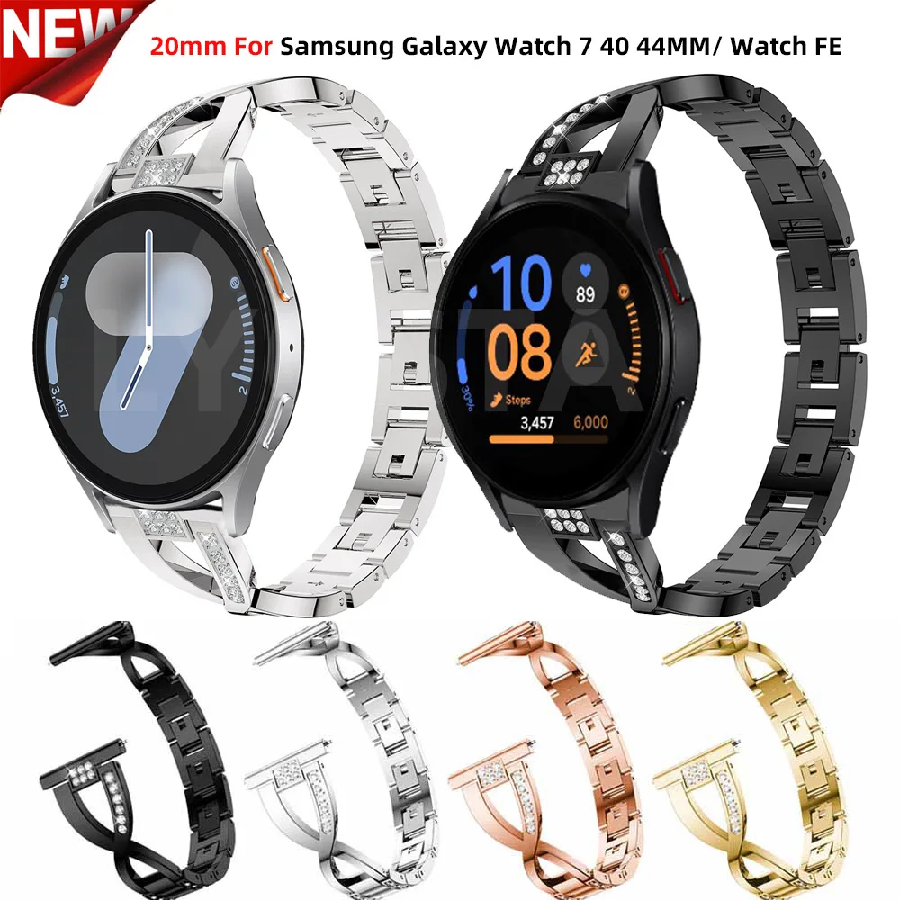 Ремешок из нержавеющей стали для Samsung Galaxy Watch 7 6 5 4 40 44 мм, браслет для часов 5 Pro 45 мм, браслет для 6 Classic 43, 20 мм
Ремешок из нержавеющей стали для Samsung Galaxy Watch 7 6 5 4 40 44 мм, браслет для часов 5 Pro 45 мм, браслет для 6 Classic 43, 20 мм