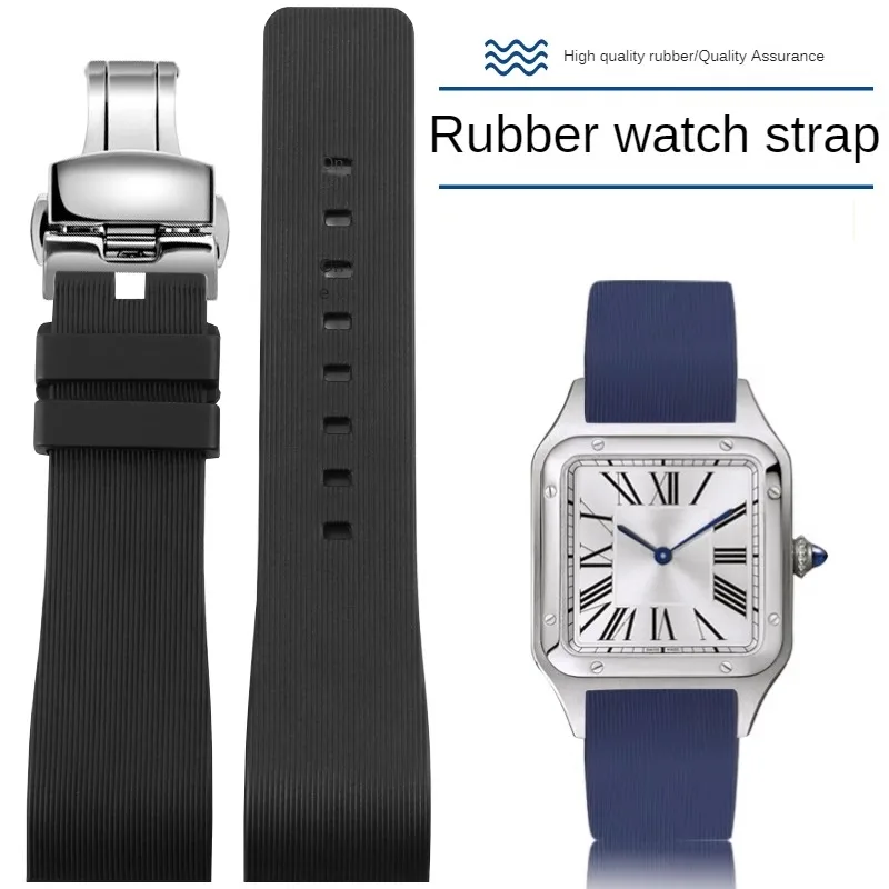 Waterproof Silicone Watch Strap With Substitute Santos 100 Santos Series Special Interface Rubber Watch Strap 20/23mm
Waterproof Silicone Watch Strap With Substitute Santos 100 Santos Series Special Interface Rubber Watch Strap 20/23mm