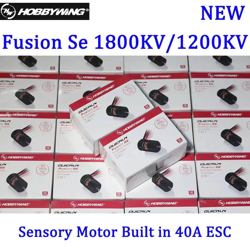 Hobbywing QuicRun Fusion SE 1200KV / 1800KV Sensored Brushless Motor Built In 40A ESC 2 in 1 Waterproof For 1/10 1/8 RC Car part
Hobbywing QuicRun Fusion SE 1200KV / 1800KV Sensored Brushless Motor Built In 40A ESC 2 in 1 Waterproof For 1/10 1/8 RC Car part