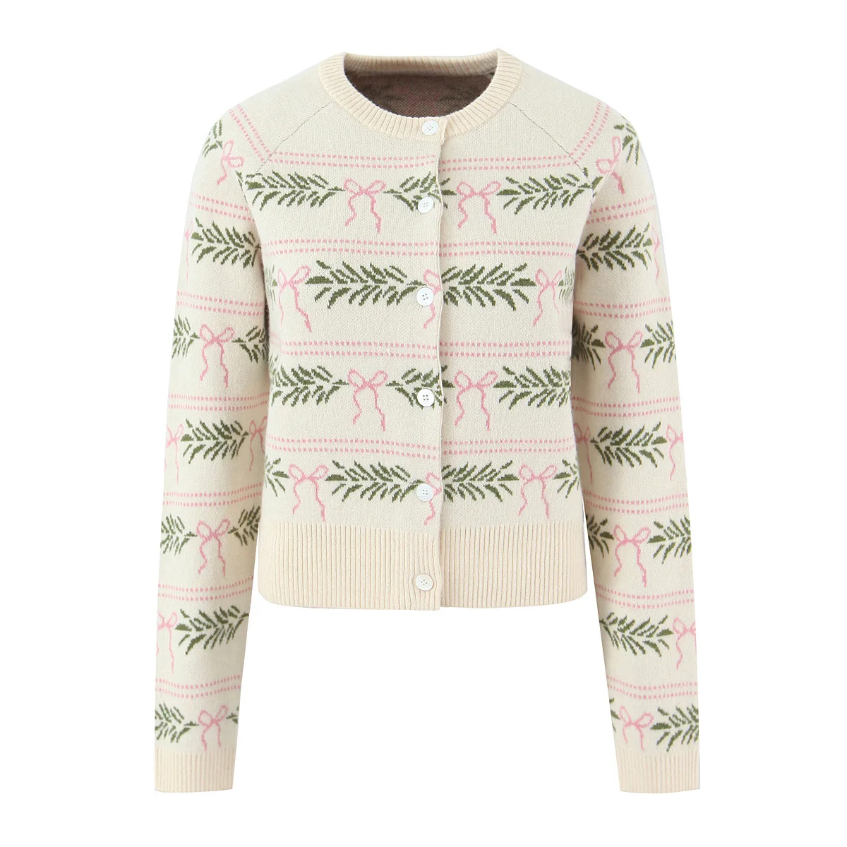 New Style Wind Christmas Series Small Round Neck Single-Breasted Long Sleeve Jacquard Knitted Sweater Fashion Casual Style 4SS9
New Style Wind Christmas Series Small Round Neck Single-Breasted Long Sleeve Jacquard Knitted Sweater Fashion Casual Style 4SS9