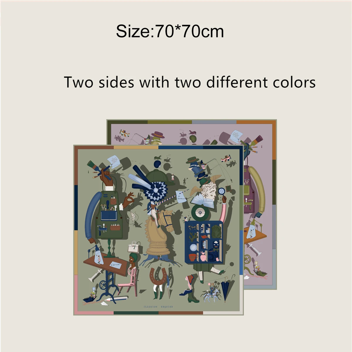 Double Sided Print Bandanas Women Silk Scarf 70cm Women Hand Rolled Scarfs Shawls Bag Belt Accessories Lady Christmas Gift
Double Sided Print Bandanas Women Silk Scarf 70cm Women Hand Rolled Scarfs Shawls Bag Belt Accessories Lady Christmas Gift