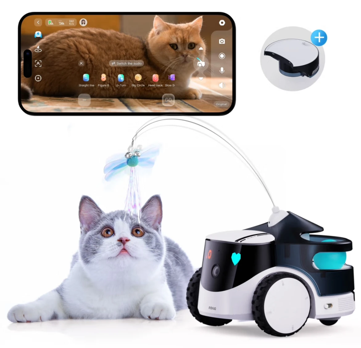 Enabot Rola PetPal Innovative Pet Device With Two-Way Communication and Smart Feeding Solutions
Enabot Rola PetPal Innovative Pet Device With Two-Way Communication and Smart Feeding Solutions