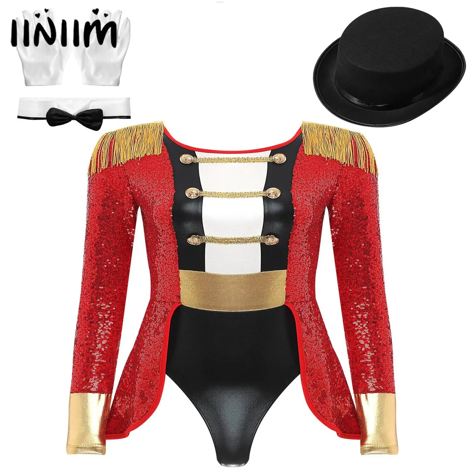 Women Circus Ringmaster Outfit Halloween Masquerade Cosplay Costume Lion Tamer Fancy Dress Fringed Shoulder Tailcoat Bodysuit
Women Circus Ringmaster Outfit Halloween Masquerade Cosplay Costume Lion Tamer Fancy Dress Fringed Shoulder Tailcoat Bodysuit