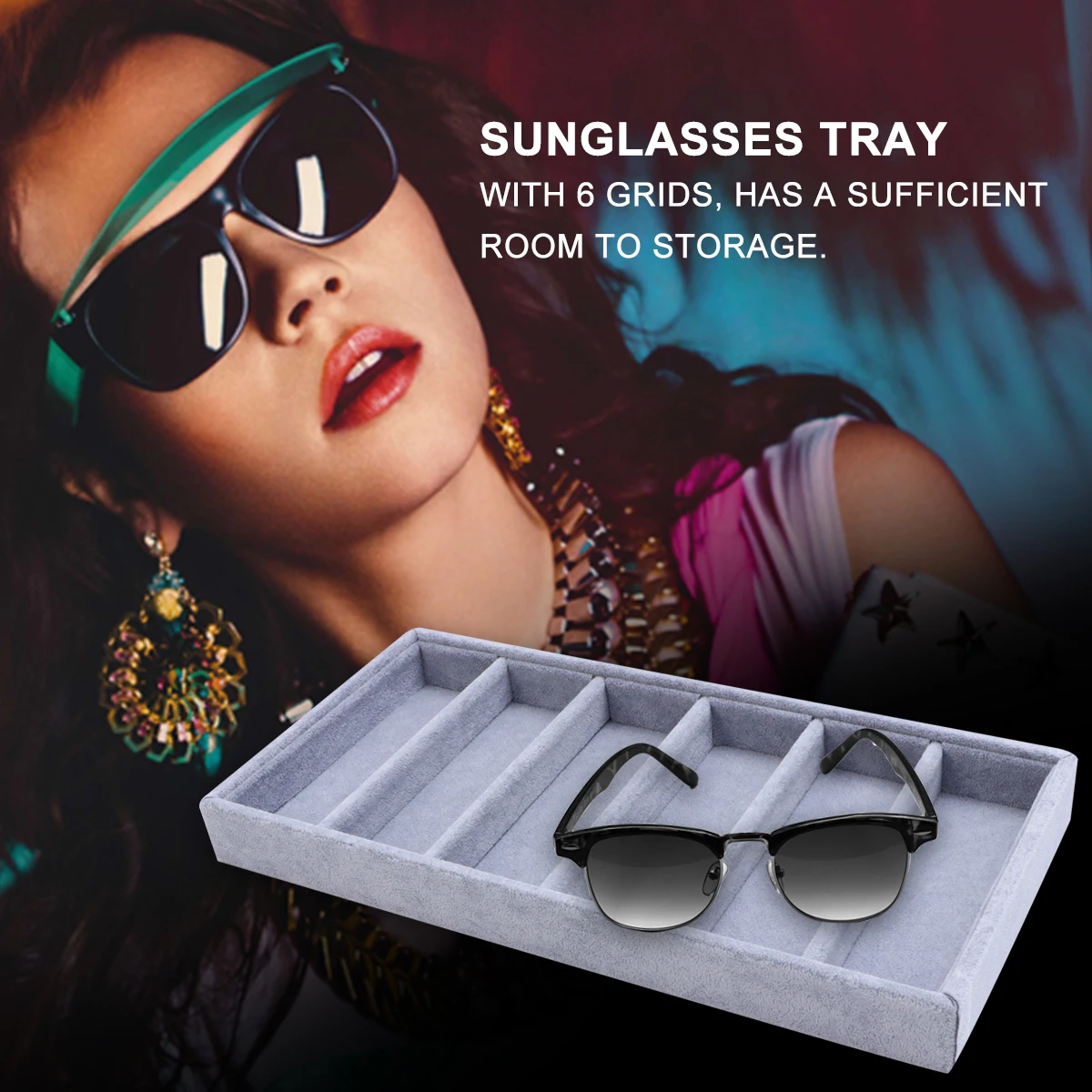 Jewelry Display Box Storage Case Tray Trays Sunglass Holder Bag Eyeglass Cloth Collector Showcase
Jewelry Display Box Storage Case Tray Trays Sunglass Holder Bag Eyeglass Cloth Collector Showcase