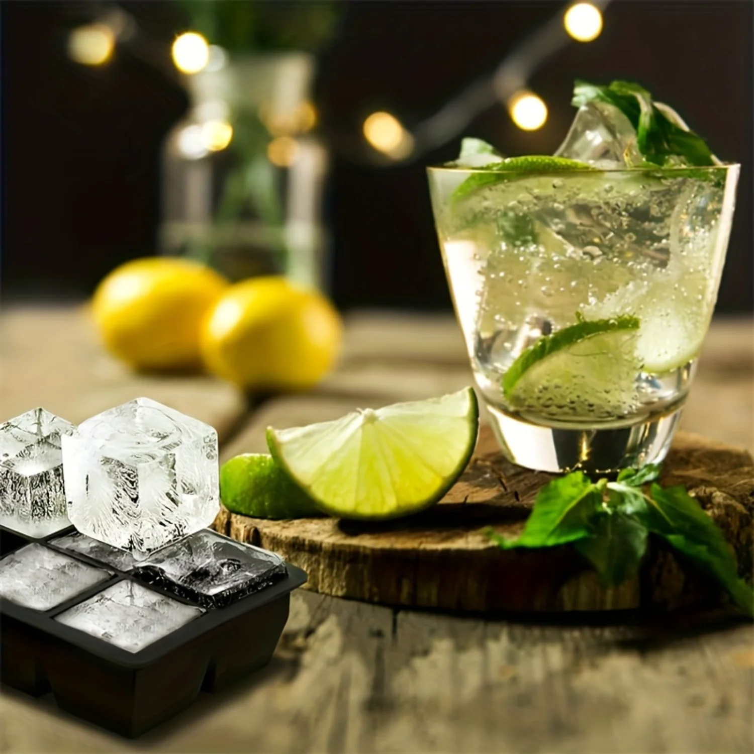 Large Silicone Ice Cube Tray Mold, BPA Free, Food Grade Ice Cube Mold, Flexible, 8 Holes Easy Release Slow Melt Ice For Whiskey
Large Silicone Ice Cube Tray Mold, BPA Free, Food Grade Ice Cube Mold, Flexible, 8 Holes Easy Release Slow Melt Ice For Whiskey