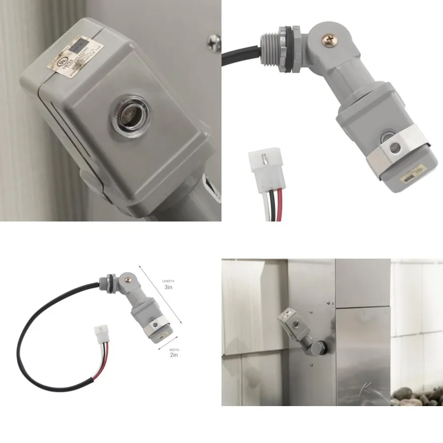 Plug-In Photocell, Lighting Sensor Compatible with Transformers, 4.25" H x 2" W x 2" L,15565BK
Plug-In Photocell, Lighting Sensor Compatible with Transformers, 4.25" H x 2" W x 2" L,15565BK
