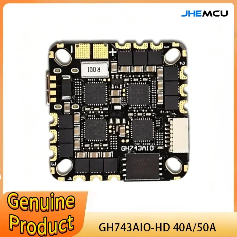 JHEMCU GH743AIO-HD Flight Controller ICM-42688-Px2 5V/2.5A BEC Baro OSD 128MB AM32 40A 3-6S 4in1 Brushless ESC for RC FPV Drone
JHEMCU GH743AIO-HD Flight Controller ICM-42688-Px2 5V/2.5A BEC Baro OSD 128MB AM32 40A 3-6S 4in1 Brushless ESC for RC FPV Drone