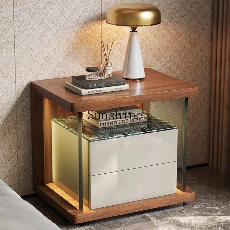 Light luxury bedside table storage floor bedroom modern solid wood small side cabinet
Light luxury bedside table storage floor bedroom modern solid wood small side cabinet