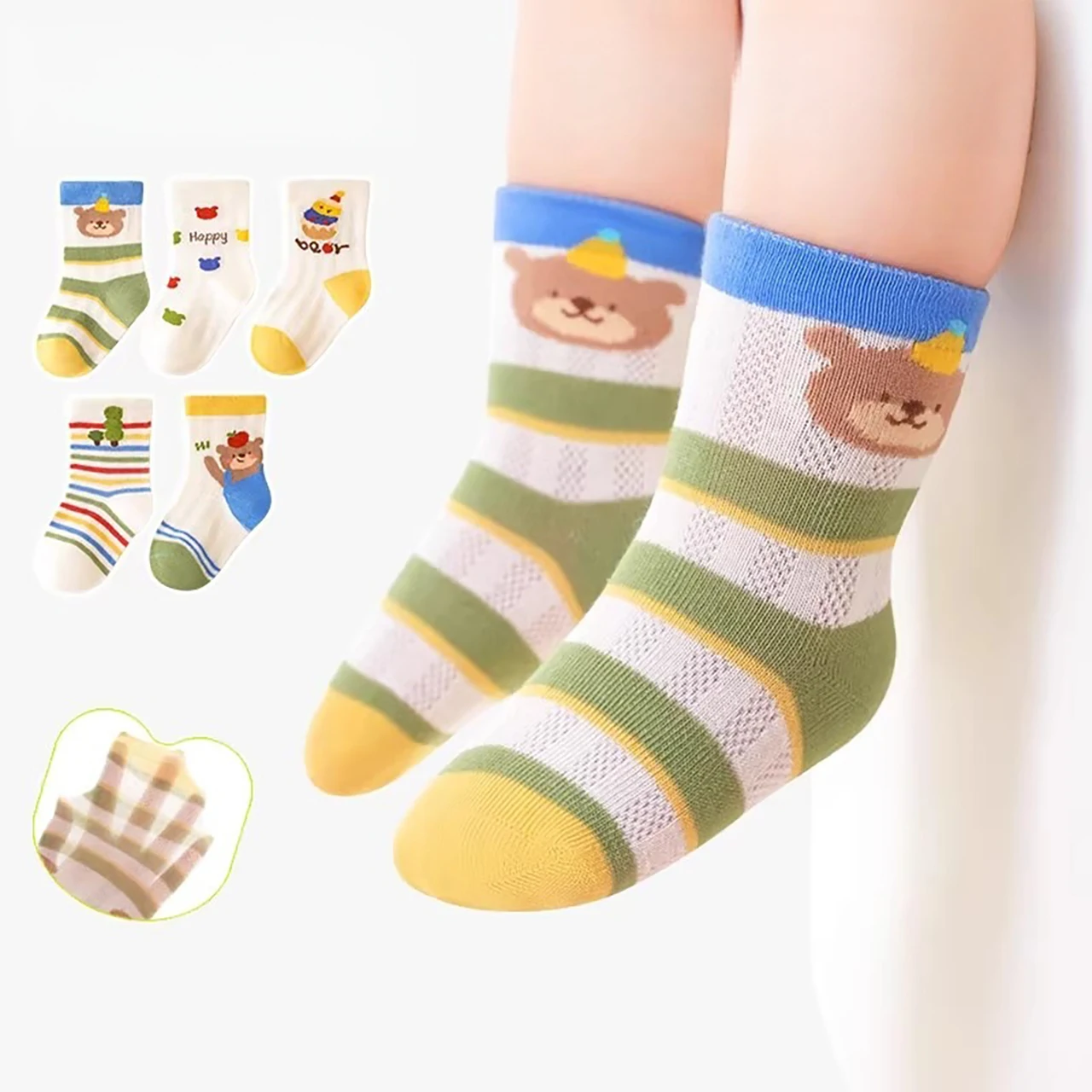 5pair Ultra-Lightweight Mesh Socks for Boys Summer Cotton Sock Baby Footwear Cute Cartoon Kids Mid-Calf Sock Children Sport Sock
5pair Ultra-Lightweight Mesh Socks for Boys Summer Cotton Sock Baby Footwear Cute Cartoon Kids Mid-Calf Sock Children Sport Sock