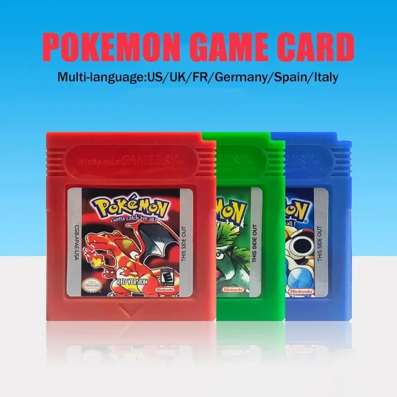 Pokemon Classic GBC 16-bit Game Console Cartridge Game Console Card Red Blue Crystal Gold Green Silver Yellow Multi-Language
Pokemon Classic GBC 16-bit Game Console Cartridge Game Console Card Red Blue Crystal Gold Green Silver Yellow Multi-Language