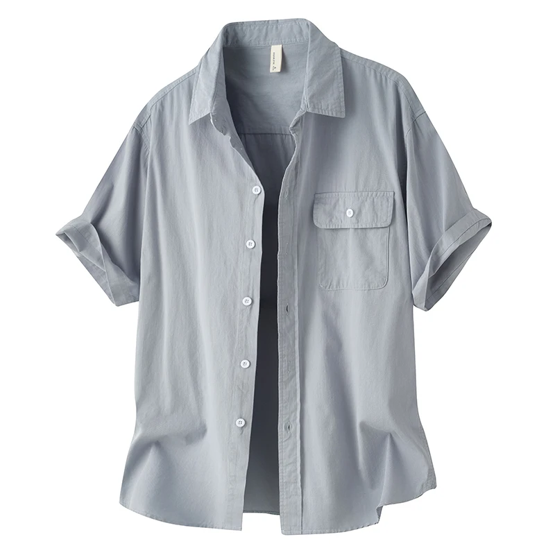 Plus Size 4XL Summer Men's Short Sleeve Shirt - 100% Cotton Japanese Vintage Minimalist Oversized American Streetwear Top
Plus Size 4XL Summer Men's Short Sleeve Shirt - 100% Cotton Japanese Vintage Minimalist Oversized American Streetwear Top