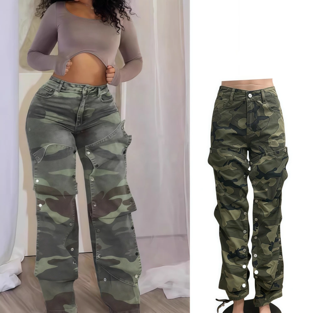 FAGADOER Fashion Camouflage Printing Bodycon Denim Pants Woman Cargo Pocket Patchwork Jeans Pants Female Streetwear Bottoms New
FAGADOER Fashion Camouflage Printing Bodycon Denim Pants Woman Cargo Pocket Patchwork Jeans Pants Female Streetwear Bottoms New