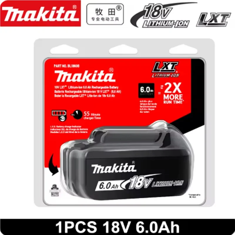 Original genuine Makita 18V Battery for 6Ah Battery BL1860 BL1850B BL1850 BL1840 BL1830B Makita Replacement Lithium Battery
Original genuine Makita 18V Battery for 6Ah Battery BL1860 BL1850B BL1850 BL1840 BL1830B Makita Replacement Lithium Battery