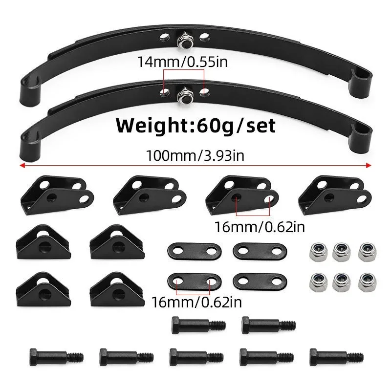 Steel Leaf Spring Suspension Bar Set for 1/14 Tamiya Tractor Truck Trailer Cargo Tow Upgrade Parts
Steel Leaf Spring Suspension Bar Set for 1/14 Tamiya Tractor Truck Trailer Cargo Tow Upgrade Parts