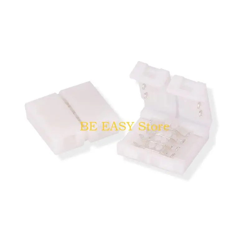 E28F 30 Pcs 4 Pin for T/L Shape LED Light Strips Connector Solderless Adapter Right Angle Corner Connectors Terminal Extensio
E28F 30 Pcs 4 Pin for T/L Shape LED Light Strips Connector Solderless Adapter Right Angle Corner Connectors Terminal Extensio