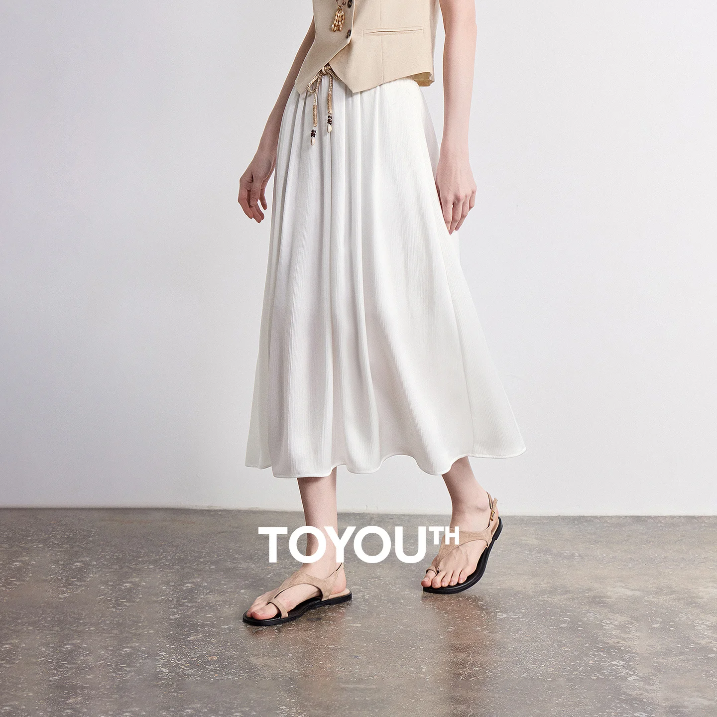 Женская юбка TOYOUTH 2026: Новинка лета, эластичный пояс, средняя длина, богемный стиль, струящаяся А-образная юбка
Женская юбка TOYOUTH 2026: Новинка лета, эластичный пояс, средняя длина, богемный стиль, струящаяся А-образная юбка