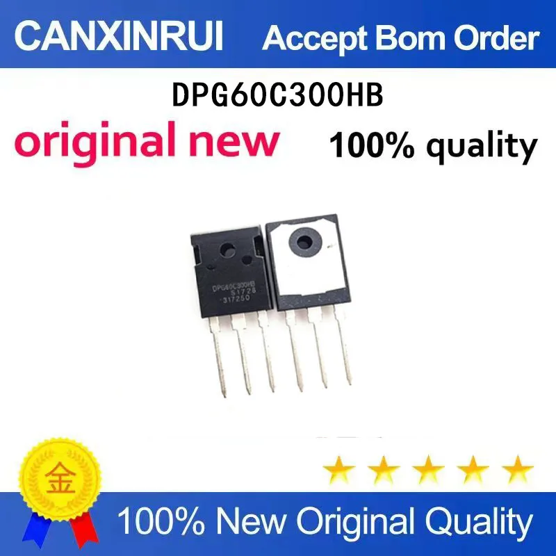 (5-100 Pieces) Brand new original DPG60C300HB TO-247 60A 300V fast recovery rectifier tube spot chip IC
(5-100 Pieces) Brand new original DPG60C300HB TO-247 60A 300V fast recovery rectifier tube spot chip IC