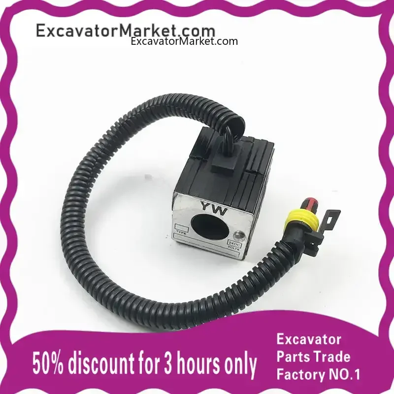 High Quality For XCMG Excavator Lovol Sany JCM Sunward Pilot Safety Lock Solenoid Valve Coil high quality excavator accessories
High Quality For XCMG Excavator Lovol Sany JCM Sunward Pilot Safety Lock Solenoid Valve Coil high quality excavator accessories