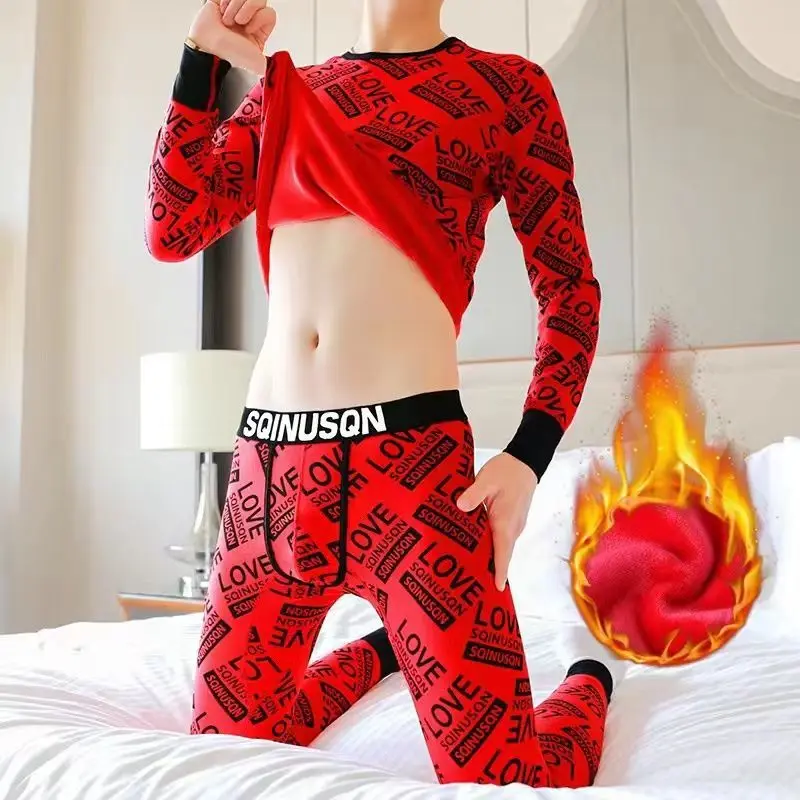 Men's Pure Cotton Thermal Underwear Set Youth Warm Home Clothes Long Pants Briefs Comfortable Breathable Fashionable Sleepwear
Men's Pure Cotton Thermal Underwear Set Youth Warm Home Clothes Long Pants Briefs Comfortable Breathable Fashionable Sleepwear