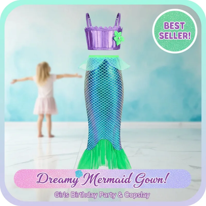 ▶❤5Pcs Mermaid Tail Swimsuit Set for Girls Cosplay Costume Little Mermaid Bathing Suit Swimwear Beach Clothes❤◀
▶❤5Pcs Mermaid Tail Swimsuit Set for Girls Cosplay Costume Little Mermaid Bathing Suit Swimwear Beach Clothes❤◀