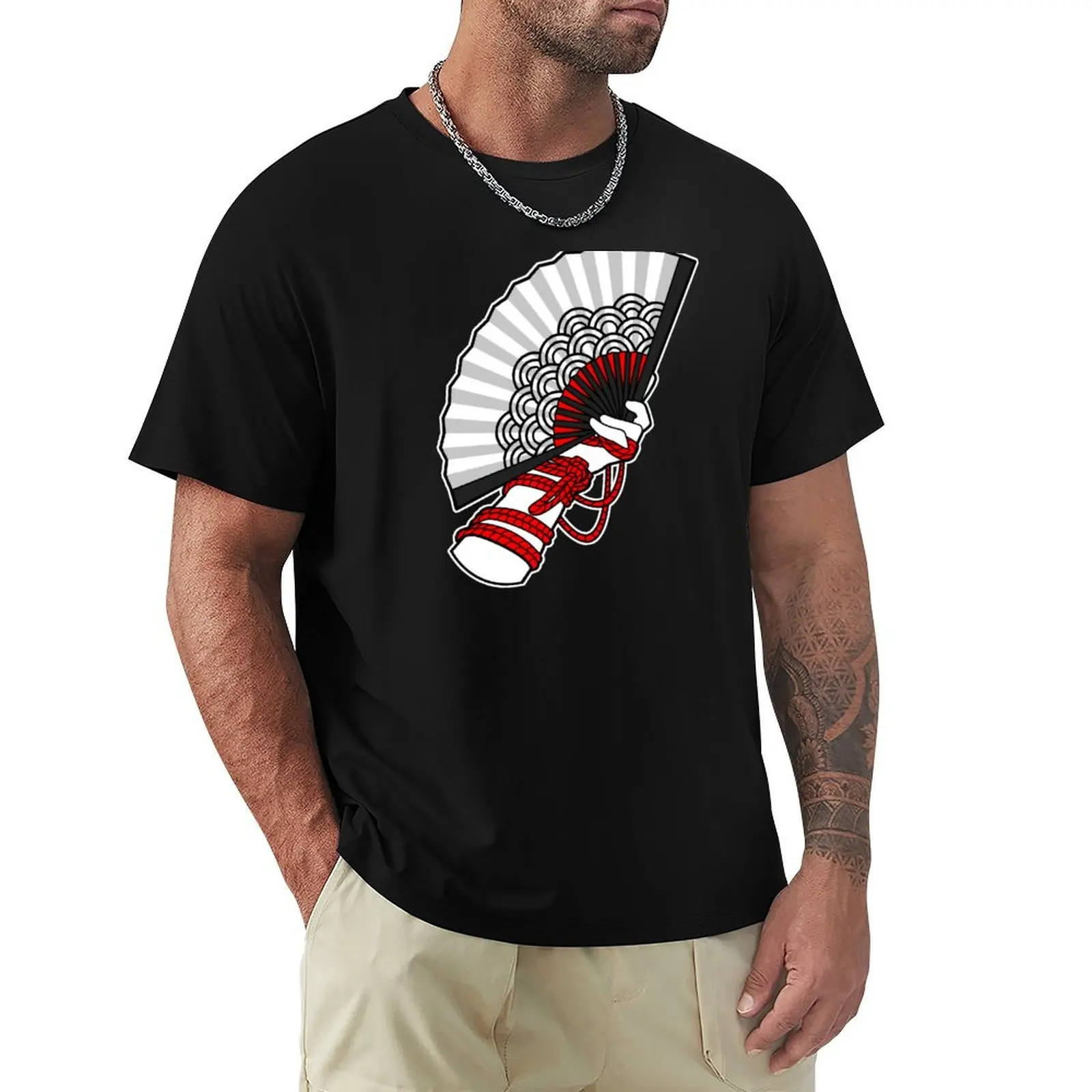 Shibari Fan Bondage T-Shirt Basic Short Sleeve T-Shirt for Men
Shibari Fan Bondage T-Shirt Basic Short Sleeve T-Shirt for Men
