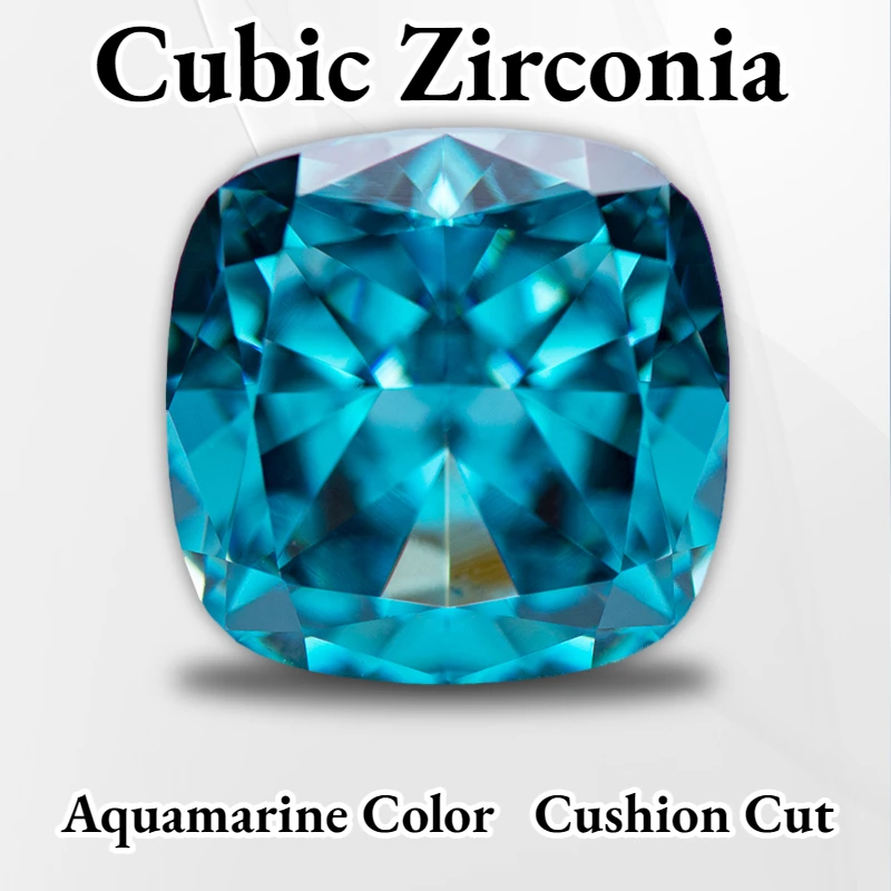 Cubic Zirconia Aquamarine Color Cushion Shape 4k Crushed Ice Cut 5A Grade Charm Beads for DIY Jewelry Making Ring Main Materials
Cubic Zirconia Aquamarine Color Cushion Shape 4k Crushed Ice Cut 5A Grade Charm Beads for DIY Jewelry Making Ring Main Materials